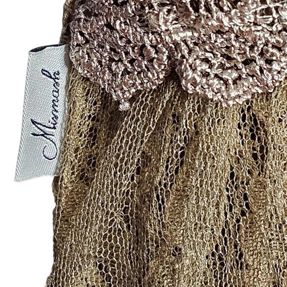 Mismash Y2K Lace Tiered Sleeveless Fairy Neutral Romantic Goth Mini Dress L - Picture 3 of 11